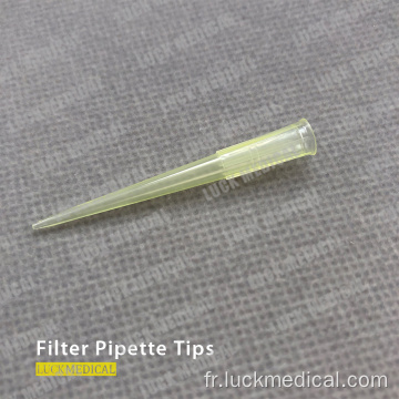 Astuce de filtre en plastique jetable 1000 ul / 200 ul